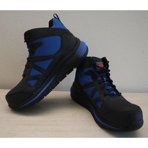 Merrell Work Men 10M Women 11.5 Black/Blue Day One Safety Speed Mid CF Boots - Picture 2 of 8